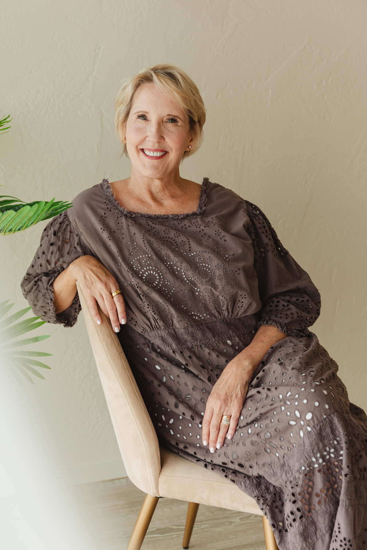 Lynn Hardin in her studio